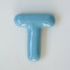Lettre 'T' décorative en semi-porcelaine [en stock - couleurs variées]