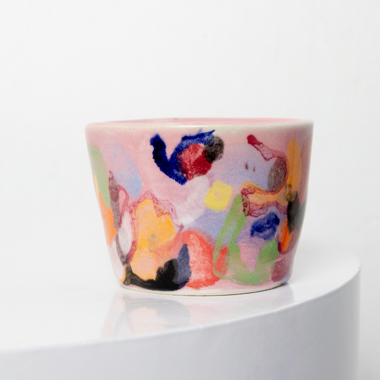 'DIY Pink 2' ceramic tumbler