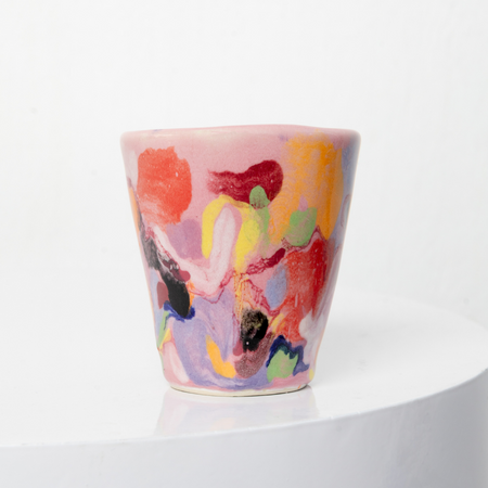 'DIY Pink 3' ceramic tumbler