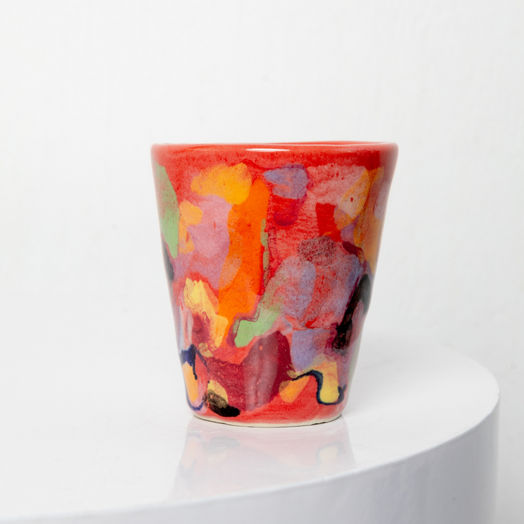 'DIY Red 1' ceramic tumbler