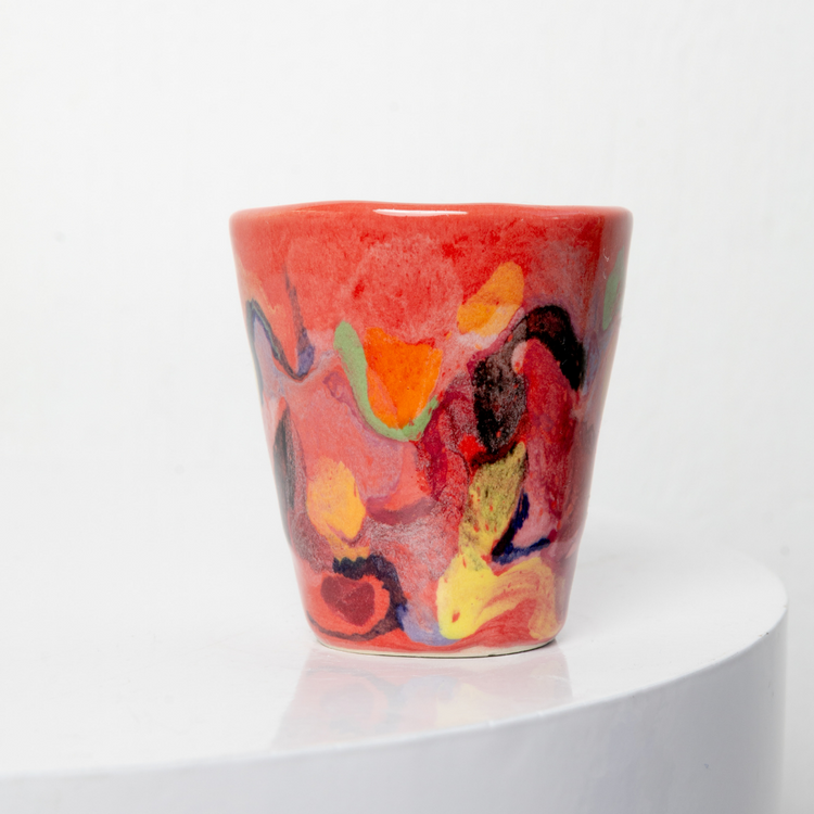 'DIY Red 2' ceramic tumbler