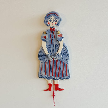 Marionnette à la mode 'Madame Escargot'