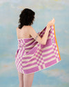Serviette de bain Marina magenta