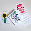 Calendrier 2026 en risographie - Fleurs sauvages