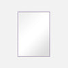 Mirror with lilac wooden frame