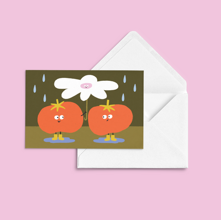 Greeting card 'Rainy day' 