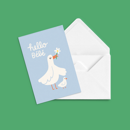 'Hello baby' greeting card