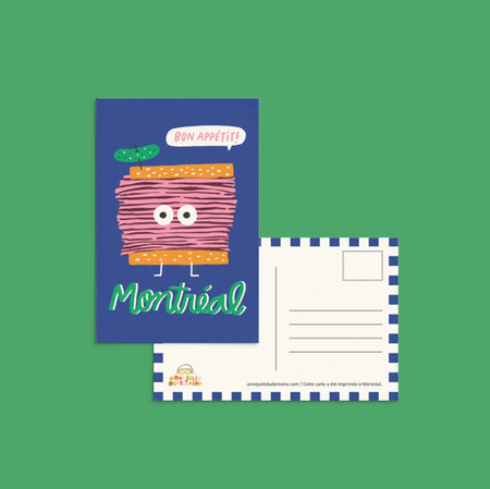 Carte postale 'Smoked Meat'