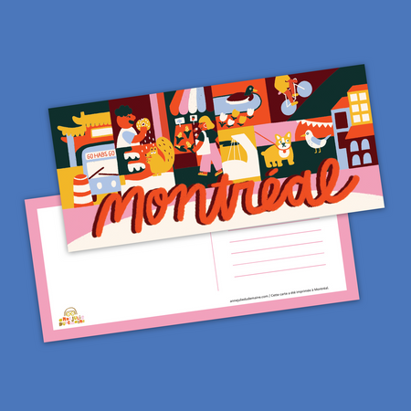Carte postale 'Montréal et ses quartiers'