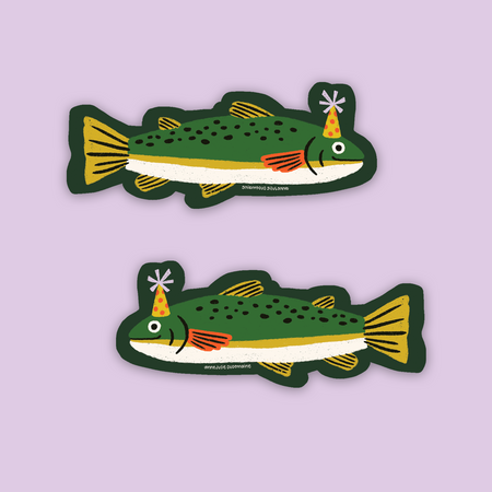 Festive Trout Sticker