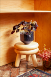 Small Pluma wooden stool 