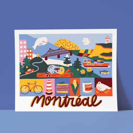 Affiche 'Montréal, Québec'