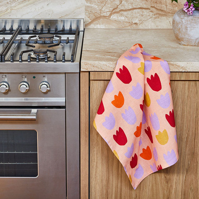 Linge vaisselle Tulipes