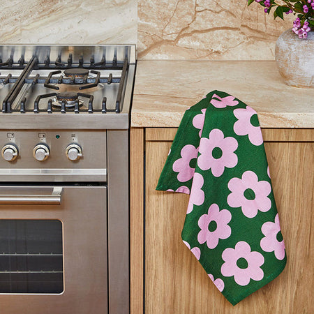 Linge vaisselle Fleurs