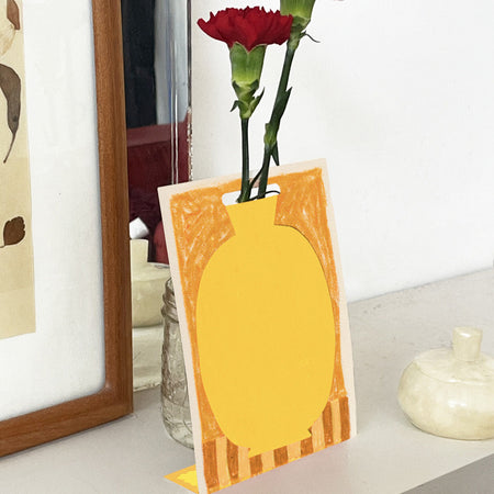Vase postal Pot jaune