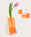Vase postal Pot Orange