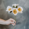 Fleur Coquelicot islandais en feutre