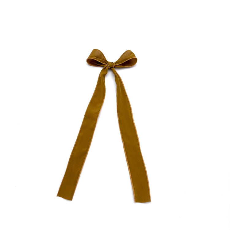 Boucle longue large en tissu rescapé [couleurs variées]