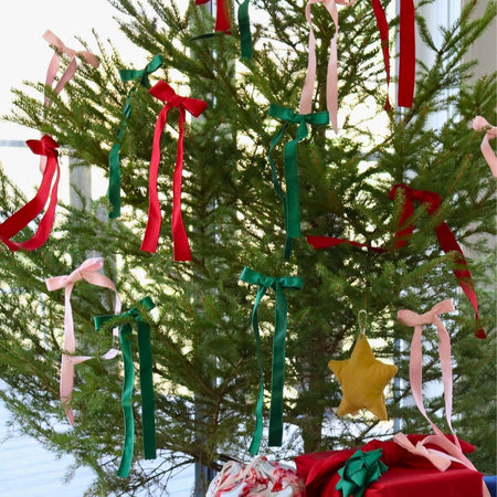 Boucle longue en tissu rescapé [couleurs variées]