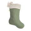 Christmas stocking linen eucalyptus
