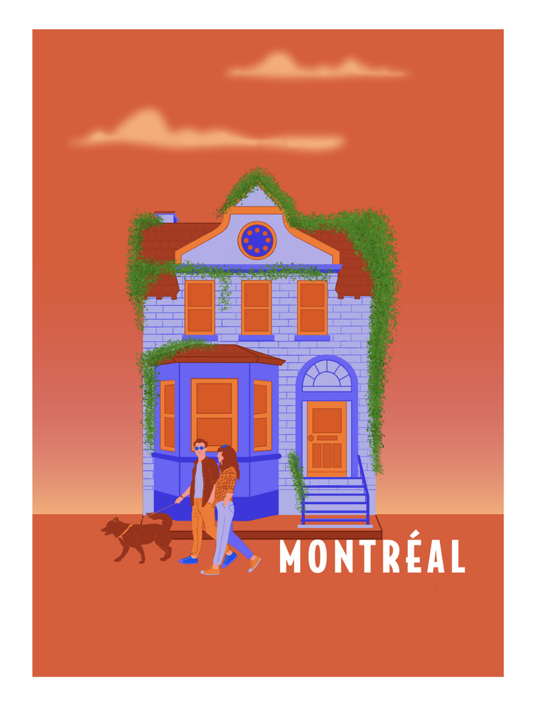 Carte de souhaits Maison Bleue Été