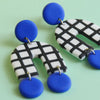 Boucles d'oreilles Arch bleu
