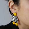 Boucles d'oreilles Arch jaune