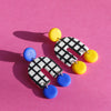 Boucles d'oreilles Arch bleu