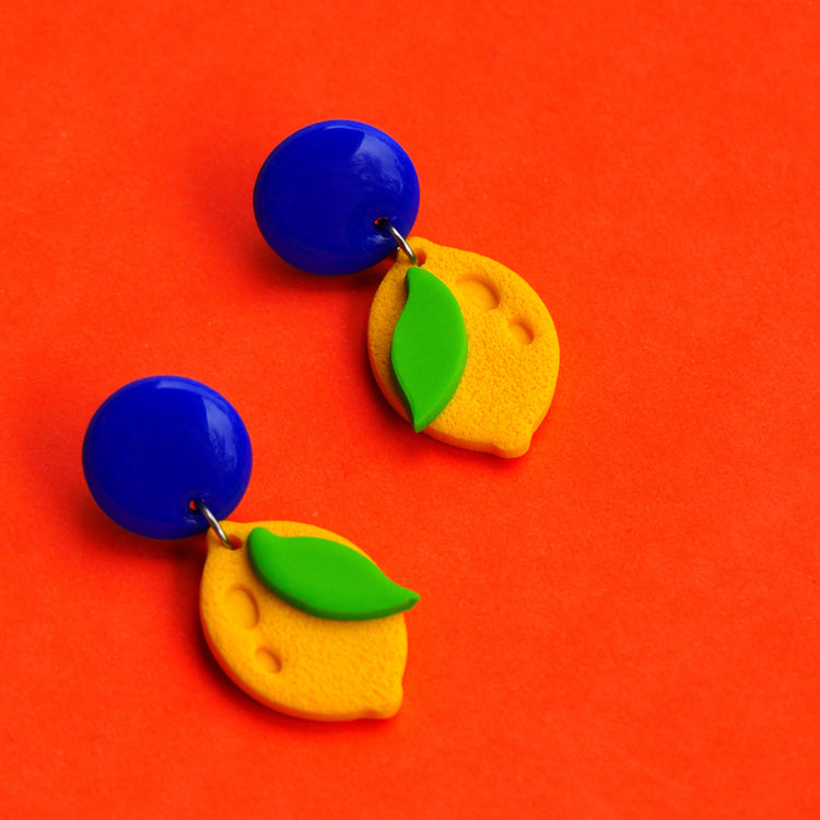 Boucles d'oreilles Citron