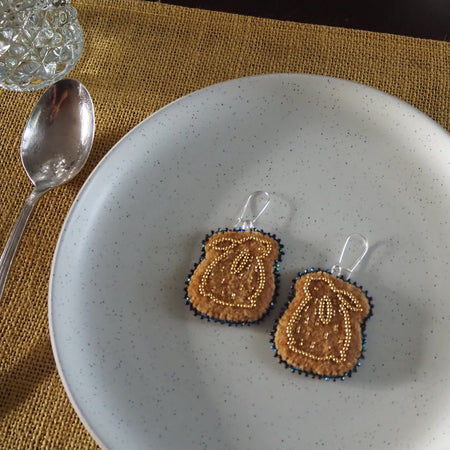 Golden Bunny Earrings