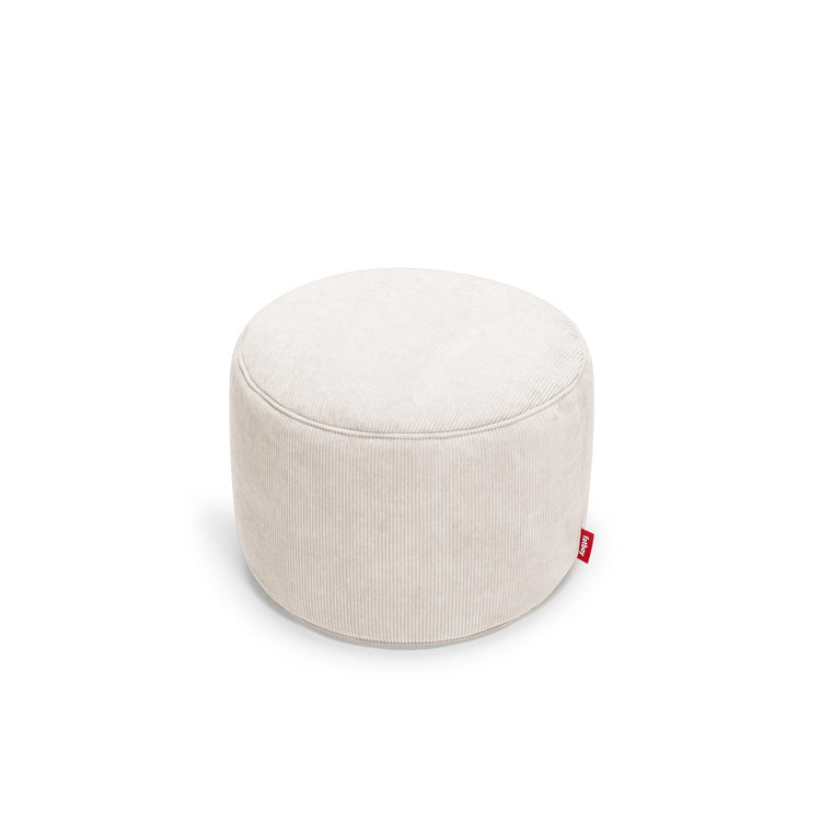 Petit pouf ottoman Point corduroy crème [en stock]