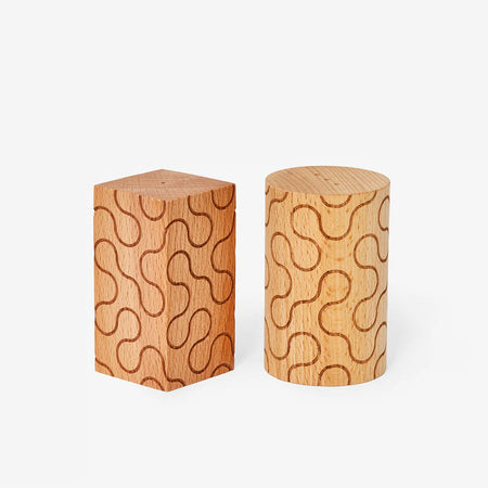 Pattern Salt and Pepper Shaker Set