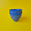 Petit gobelet serpent bleu