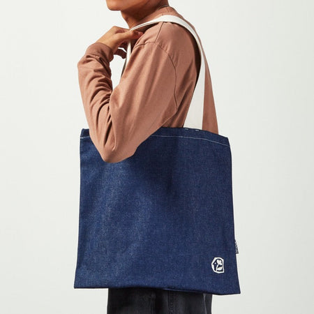 Natural Intelligence Denim Tote Bag