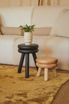 Tabouret en bois Pluma noir