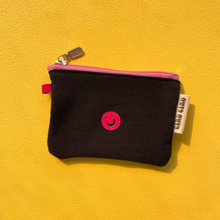 Pink Smiley wallet pouch 