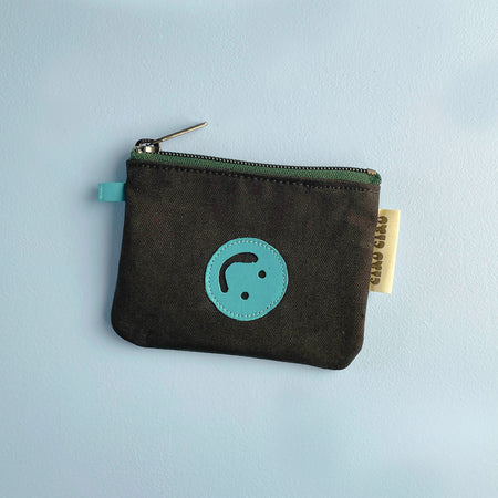 Blue Smiley wallet pouch 