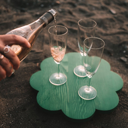 Plateau pivotant Rosa en bois [couleurs variées]