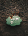 Green Fir Wood Lazy Susan Tray
