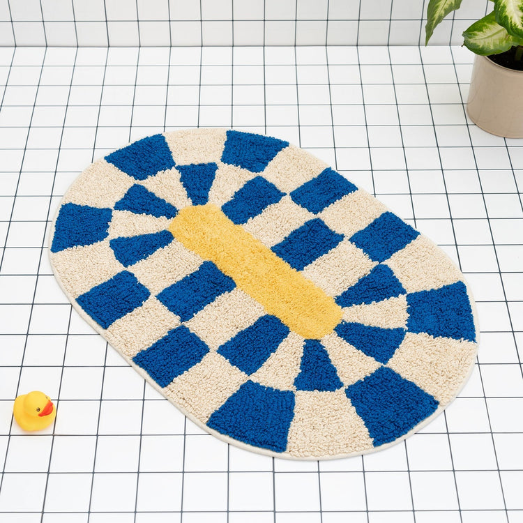 Tapis de Bain Rita bleu