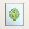 Affiche risographie 'Arbre sphère'