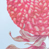 Affiche risographie 'Fleur ronde'