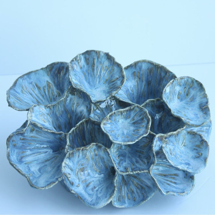 Chandelier Blue Brown Coral