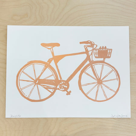 Affiche sérigraphiée 'Shiny bike'