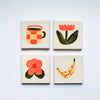 Ceramic Coaster / Tile [Various Designs]