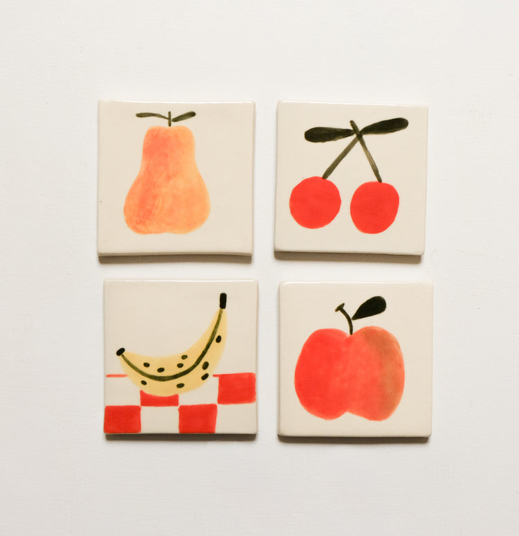 Sous-verre / tuile en céramique [modèles variés]