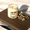 Bougie de soya Feu de bois