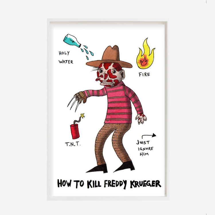 'How to kill Freddy' poster