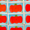 Affiche risographie 'Happy Tomate'
