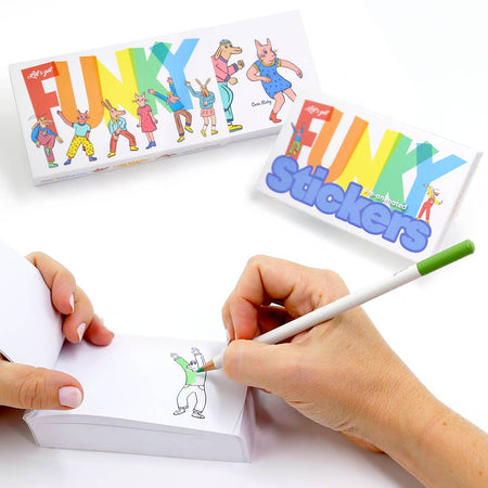 Flipbook Funky à colorier + 240 autocollants